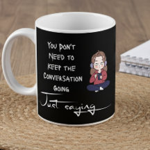 Caneca de Presente para Introvertido com Citação D