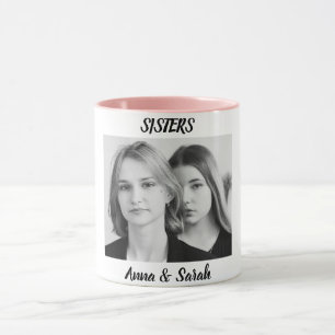 Caneca de Presente para Irmã com Foto e Nome – Est