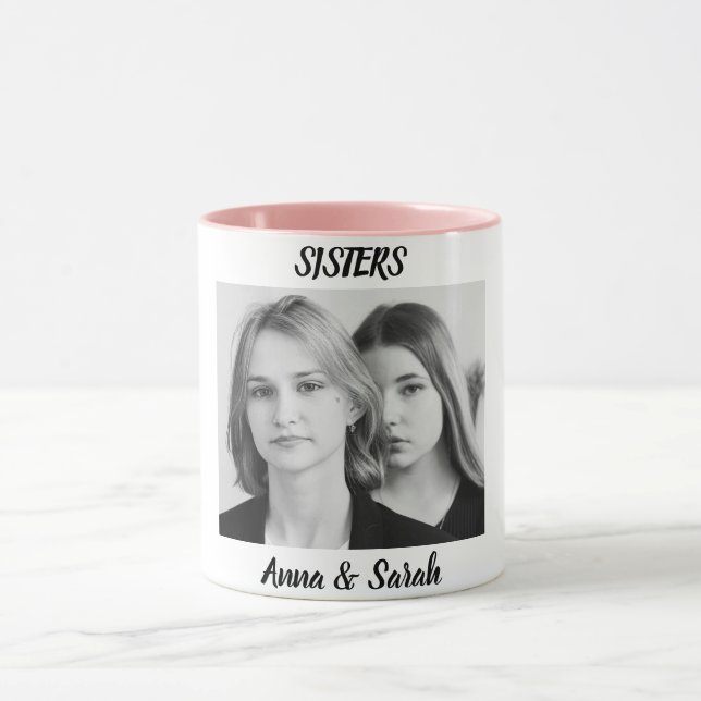 Caneca de Presente para Irmã com Foto e Nome – Est (Centro)