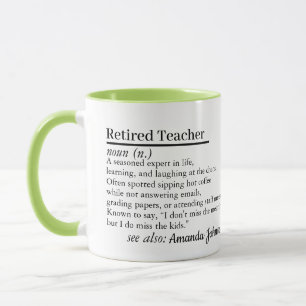 Caneca de Presente para Professor Aposentado com D