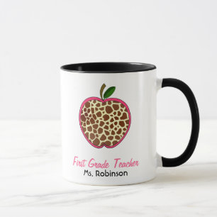Caneca de primeiro grau do professor - impressão