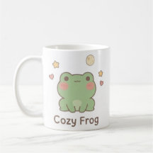 Caneca de Rã Aconchegante | Xícara de Rã Fofa Kawa