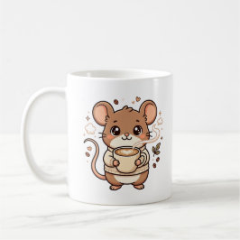 Caneca de Rato Kawaii Presente para Amante de Café