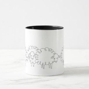 Caneca de Rebanho de Ovelhas