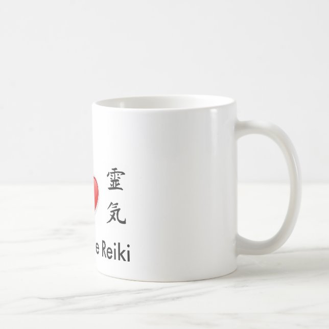 Caneca de Reiki do amor da paz (Direita)