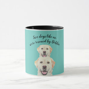 Caneca de Resgate Dois Cachorros Como Nós