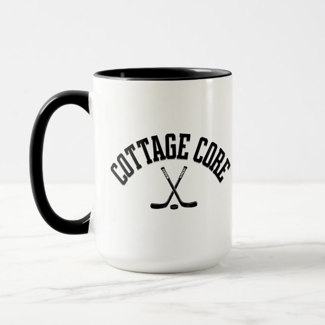 Caneca de rivalidade aquecida de hóquei Cottage Co (Esquerda)