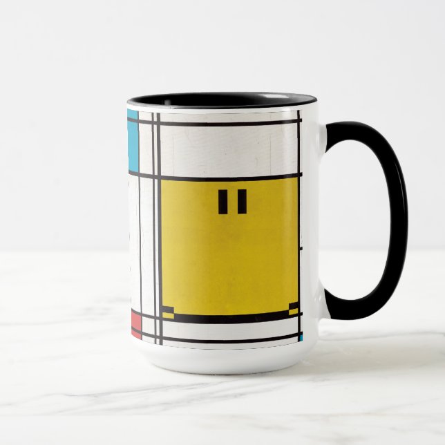 caneca de rosto feliz da mondria (Direita)