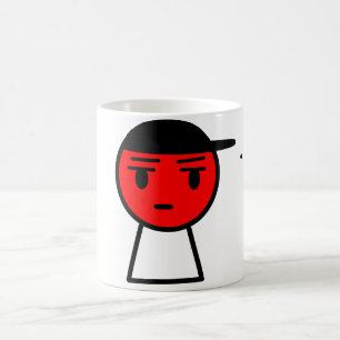 Caneca de rosto não impressionada