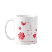 caneca de rotina da manhã floral, Dia de as mães