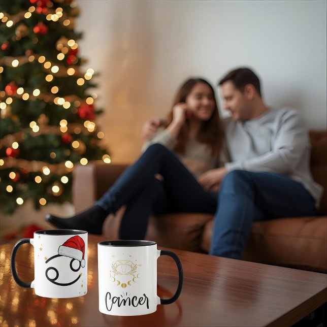 Caneca de Santa Zodiac Câncer (Criador carregado)