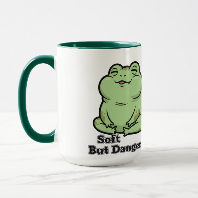 Caneca de Sapo Mal-Humorado Fofo (Esquerda)