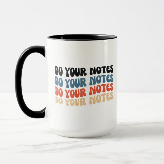 Caneca de Saúde Mental Faça Suas Notas Engraçado S (Esquerda)