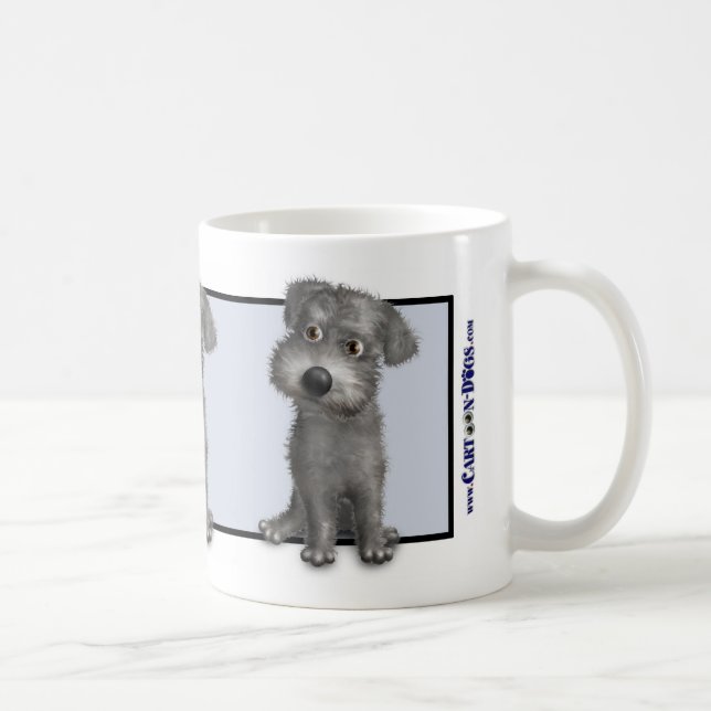 Caneca de Schnoodle (cinza) (Direita)