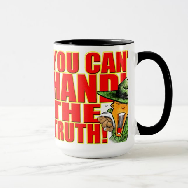 Caneca de SemperToons - não pode segurar a verdade (Direita)