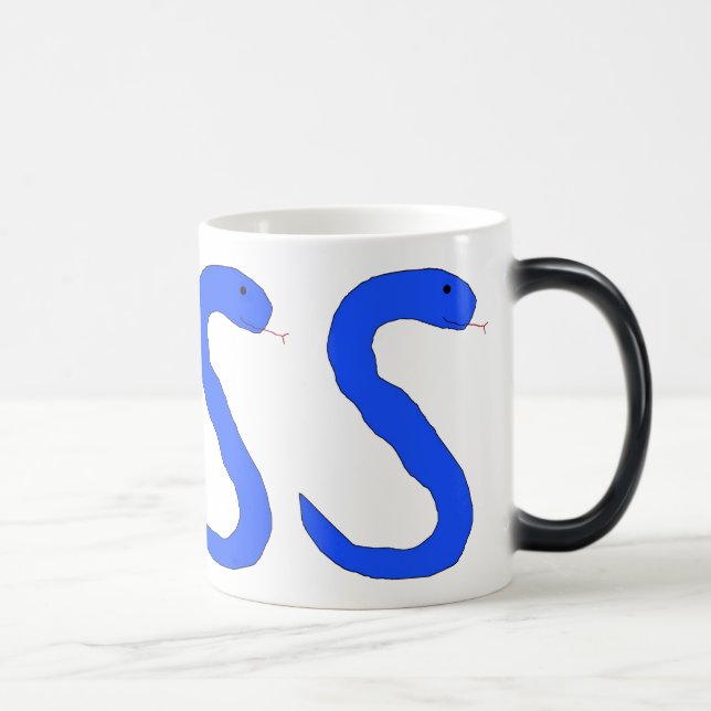 Caneca de serpente azul (Direita)