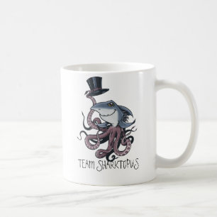 Caneca de Sharktopus da equipe dos desenhos