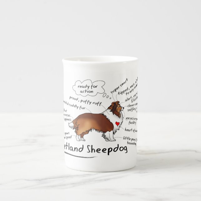 Caneca de Sheepdog (Frente)