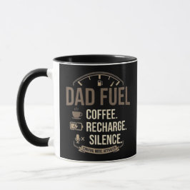 Caneca de Silêncio e Recarga de Café para Papai