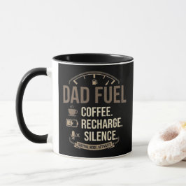 Caneca de Silêncio e Recarga de Café para Papai