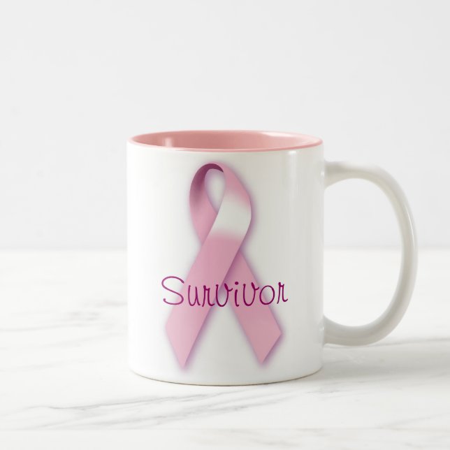 Caneca de Sobrevivência de Fita Rosa (Direita)