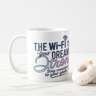 Caneca de Sonhos Motivacionais Wi-Fi | Xícara Insp
