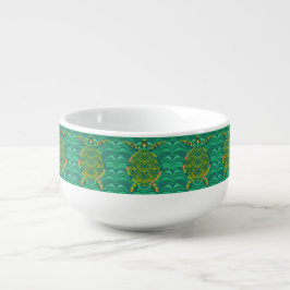 Caneca De Sopa Almofada de Tartaruga Aquamarina