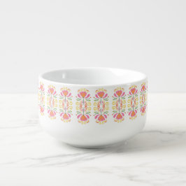 Caneca De Sopa Boho Floral