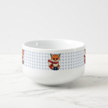 Caneca de Sopa de Raposa de Natal Aconchegante