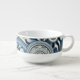 Caneca De Sopa O Home Studio Indigo Bloom