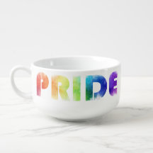 Pride Rainbow Soup Mug