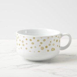 Caneca De Sopa Saffron Confetti Watercolor Dots Sopp Mug