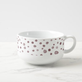 Caneca De Sopa Vinho Confetti Watercolor Dots Sopp Mug
