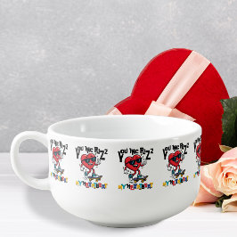 Caneca De Sopa You Inc Rizz my Heartbeat - Cute skateboard heart