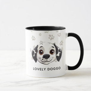 Caneca de Sorriso de Cachorro Adorável – Ilustraçã