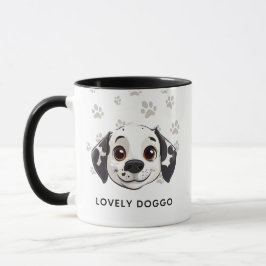 Caneca de Sorriso de Cachorro Adorável – Ilustraçã