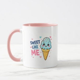 Caneca de Sorvete Como Eu é Doce