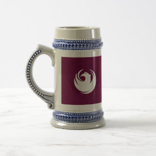 Caneca de Stein com Bandeira da Cidade de Phoenix,