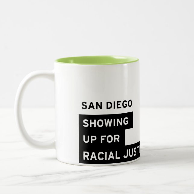 Caneca de SURJ San Diego - Dois-Tom do verde limão (Esquerda)