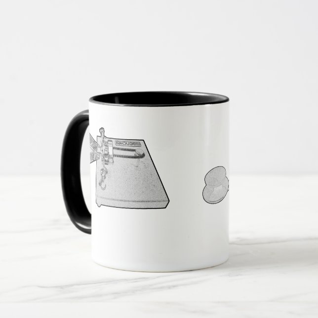 Caneca de Tecla de Código Morse (Frente Esquerda)