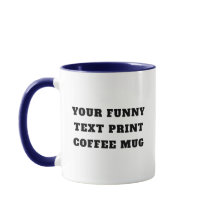 Caneca de Texto Personalizado - Presente de Piada 