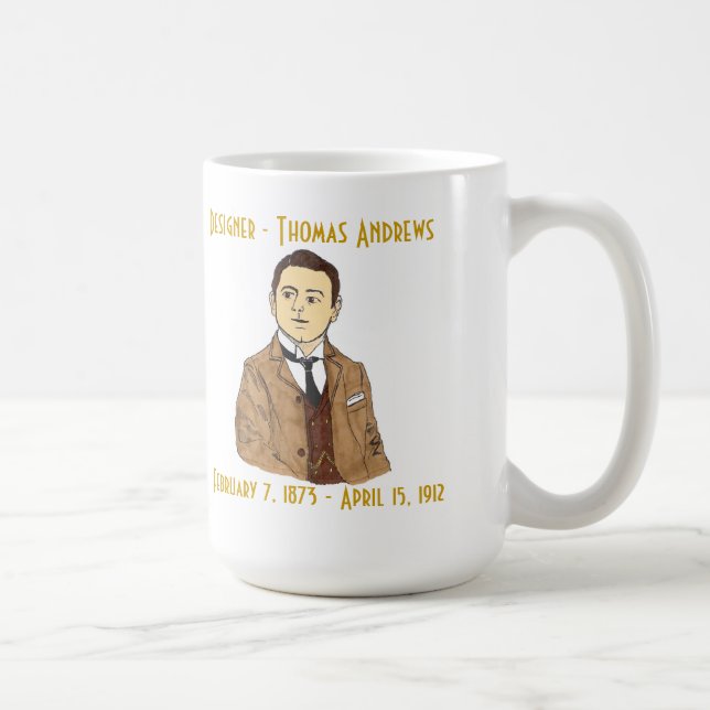 Caneca de Thomas Andrews do desenhista (Direita)