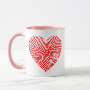 Caneca de tinta cardíaca