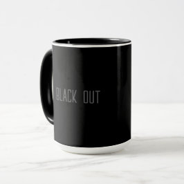Caneca de Tipografia - Black Out
