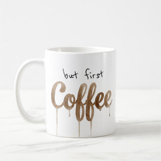 Caneca de Tipografia Gotejante de Café