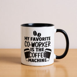 Caneca de Trabalho Favorito Engraçado Sarcástico E