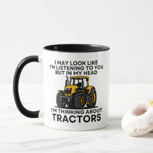 Caneca de Trator Engraçada Presente de Fazendeiro 