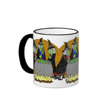 Caneca de três bruxas