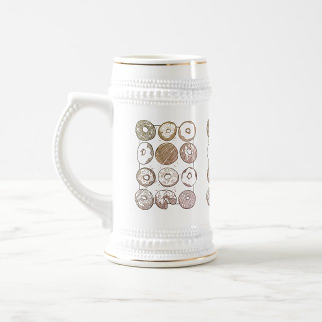 CANECA DE TRICÔ DE UMA DÚZIA DE DONUTS Stein (Esquerda)