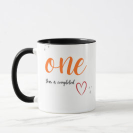 Caneca de Um Ano Concluído | 1º Aniversário Coffee